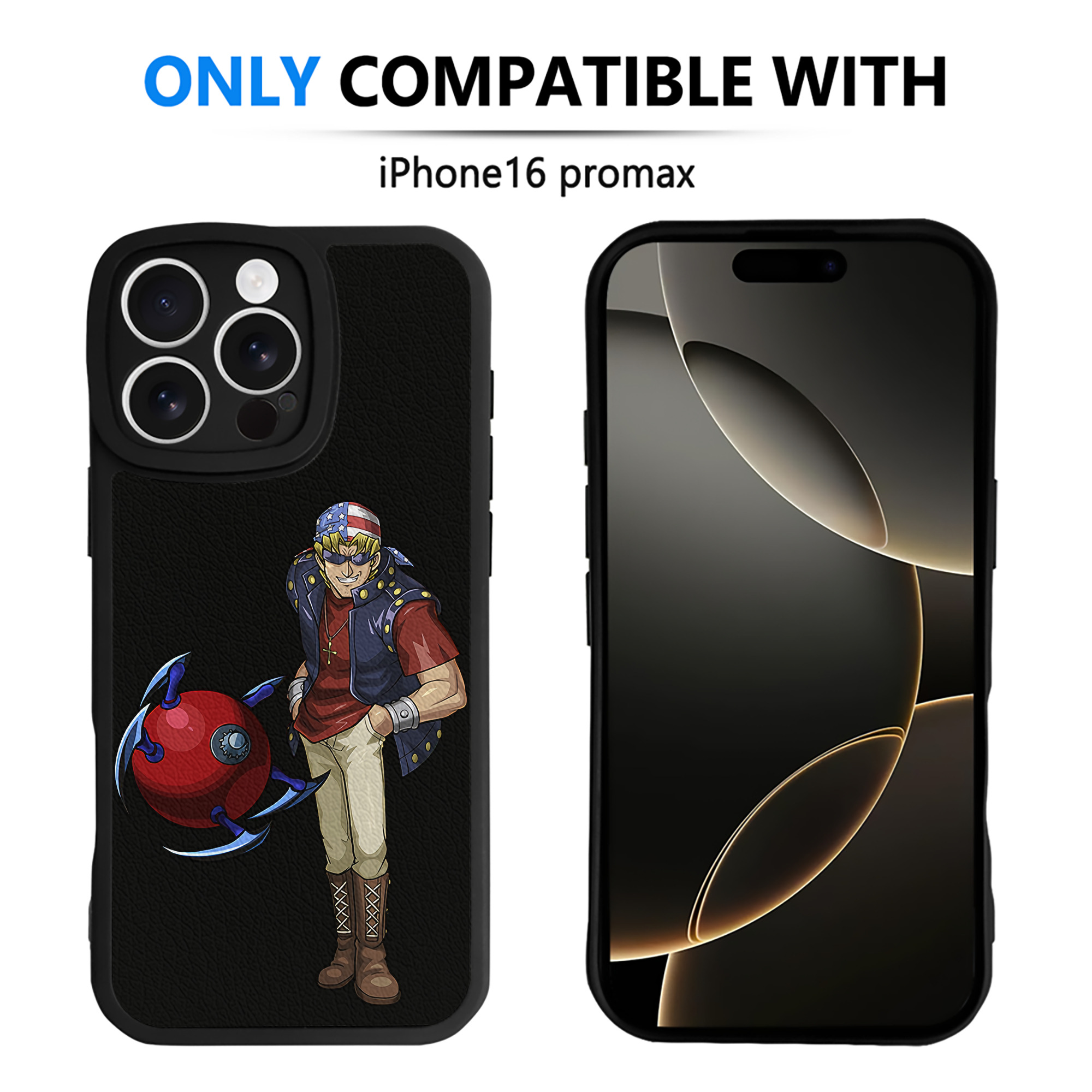 （画像用） 遊☆戯☆王 Yu-Gi-Oh! 【iPhone 16シリーズ対応】シリコンスマホケース（レザー調） 材質：シリコン